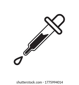 Dropper Icon Vector Illustration Trendy Flat Design