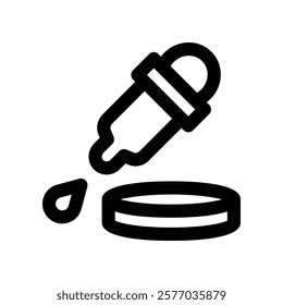dropper icon. vector line icon for your website, mobile, presentation, and logo design.