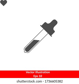 vectores de icono del cuentagotas, líquido, medicina