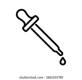 Dropper icon vector logo design illustration