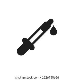 dropper icon vector logo template 