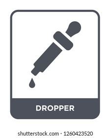 dropper icon vector on white background., dropper simple element illustration