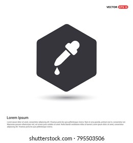 Dropper icon White Background icon template