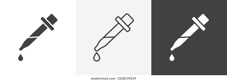 Dropper icon.Trendy modern flat linear vector illustration on white background.