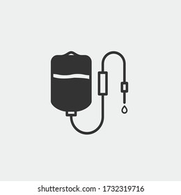  dropper infusion drip transfusion vector icon illustration sign