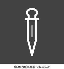 Dropper, lab, drug icon vector image. Can also be used for healthcare and science. Suitable for use on web apps, mobile apps and print media.