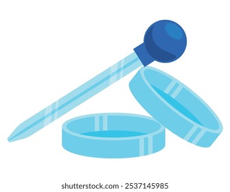 dropper laboratory equipment icon isolated