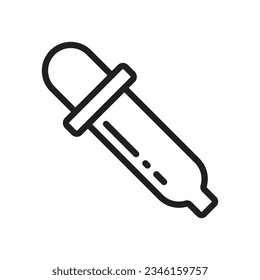 dropper line icon design vector template