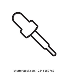 dropper line icon design vector template