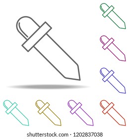 dropper line icon. Elements of Medicine in multi color style icons. Simple icon for websites, web design, mobile app, info graphics