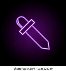 dropper line icon. Elements of Medicine in neon style icons. Simple icon for websites, web design, mobile app, info graphics