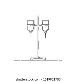 dropper line icon. Medicine vector illustration for design and web.