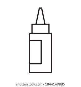 diseño de icono de estilo de línea de cuentagotas para atención médica salud y tema de emergencia Ilustración vectorial