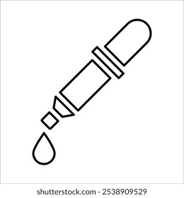 Dropper, Liquid Icon Line Vector graphics