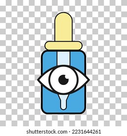Dropper liquid icon, medicine health tool web symbol, test fluid design vector illustration .