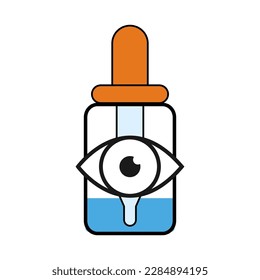 Dropper liquid icon, medicine health tool web symbol, test fluid design vector illustration .