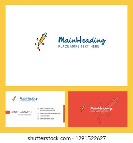 Dropper  Logo design with Tagline & Front and Back Busienss Card Template. Vector Creative Design