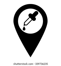 Dropper - Map Pointer Vector Icon