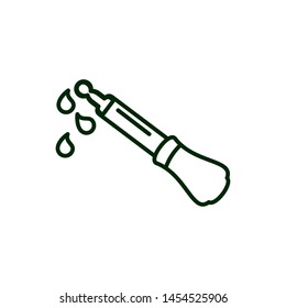 dropper medical tool isolated icon