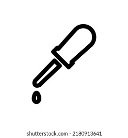dropper, icono de pipeta ilustración vectorial plantilla para muchos fines. Aislado sobre fondo blanco.