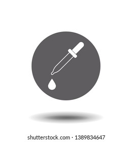 Dropper pipette healthy tube liquid icon symbol isolated vector stock