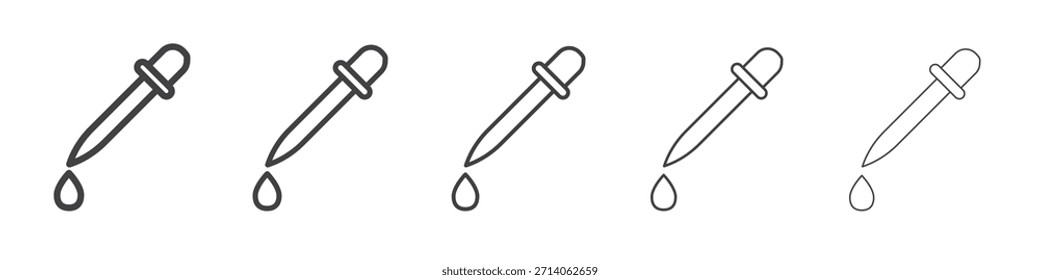Diseño de icono de pipeta gotero, logotipo, App, interfaz de usuario. Ilustración vectorial, EPS