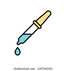 Dropper pipette Icon. isolated on white background
