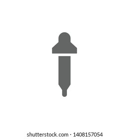 Dropper, pipette, tool icon. Element of materia flat tools icon