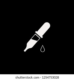 Dropper pipette vector icon. flat Dropper pipette design. Dropper pipette illustration for graphic 