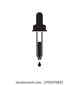 Dropper silhouette icon vector design