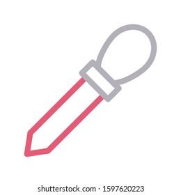 dropper vector color line icon 