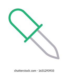 dropper vector color line icon 
