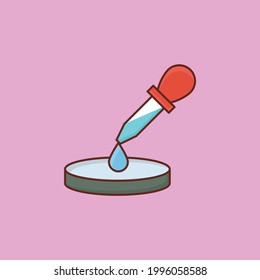dropper vector flat colour icon