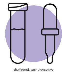 Dropper vector flat icon vector