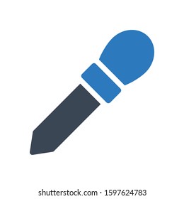 dropper vector glyph color icon 