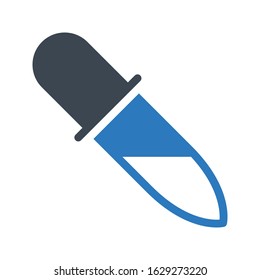 dropper vector glyph color icon 