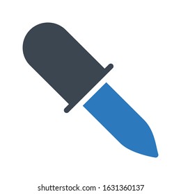 dropper vector glyph color icon 