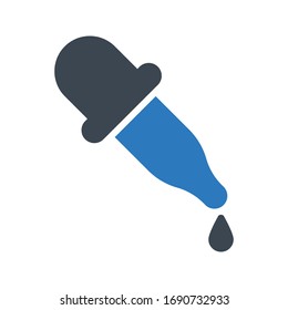 Farbsymbol der Dropper-Vektorillustration 