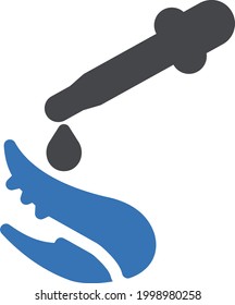 dropper vector glyph colour icon