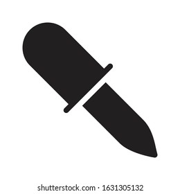 dropper vector glyph flat icon