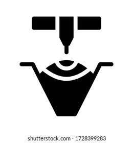 dropper vector glyph flat icon 