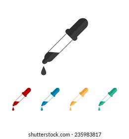 dropper  - vector icon, flat design