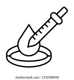 Dropper vector icon illustration photo