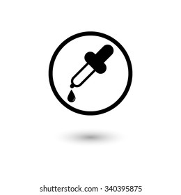 dropper - vector icon with shadow