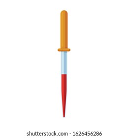 Dropper vector icon.Cartoon vector icon isolated on white background dropper.