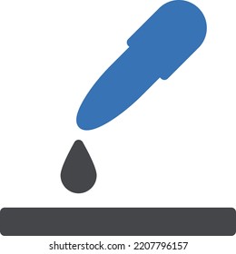 ilustración del vector dropper en un fondo transparente. Símbolos de calidad superior. Iconos vectoriales de glifos para diseño de conceptos y gráficos. 
