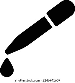 ilustración del vector dropper en un fondo transparente. Símbolos de calidad superior. Iconos vectoriales de glifos para diseño de conceptos y gráficos. 
