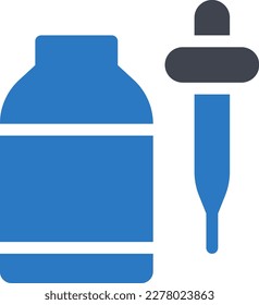 ilustración del vector dropper en un fondo transparente. Símbolos de calidad superior. Iconos vectoriales de glifos para diseño de conceptos y gráficos. 
