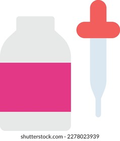 ilustración del vector dropper en un fondo transparente. Símbolos de calidad superior. Iconos vectoriales de color de línea para el concepto y el diseño gráfico.