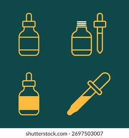 Dropper vector set trendy beautiful amazing design useful Illustration colorful background.eps